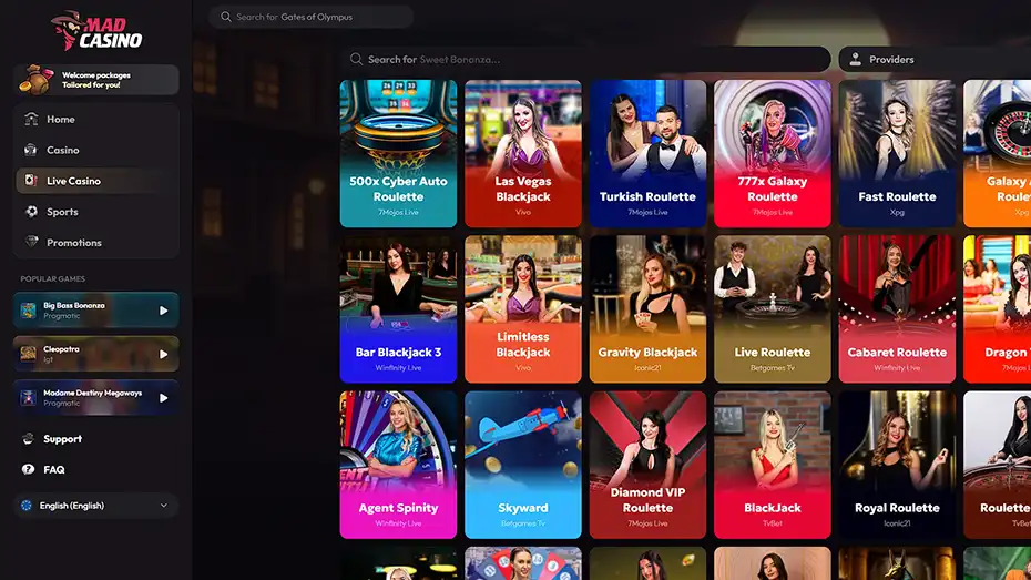 Mad Casino Promocode