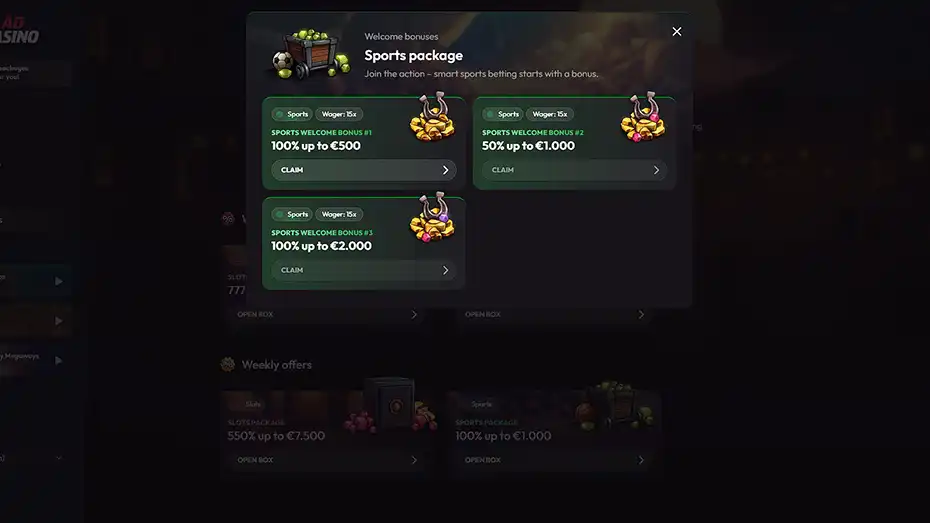 MadCasino Sport Bonus